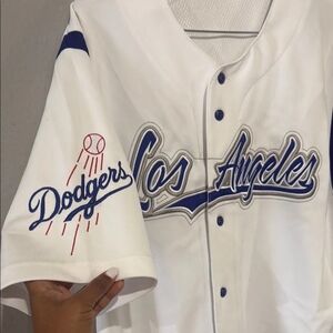 Los Angeles dodger mlb Major League Baseball White Baseball Jersey